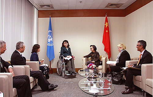 圖為會(huì)見現(xiàn)場