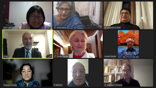 圖為康復(fù)國際執(zhí)委會(huì)視頻會(huì)議